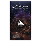 Mirzam Dark Chocolate 62% with Orange & Cinnamon cosmic bar design