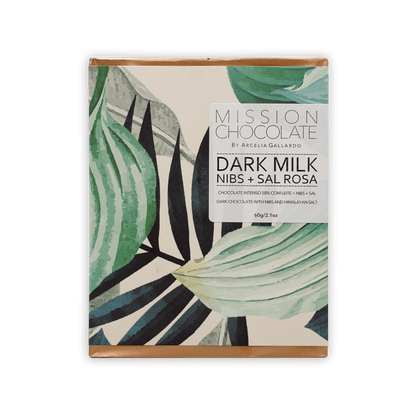 Mission Chocolate Dark Milk Nibs & Salt 58%