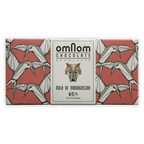 Omnom Milk of Madagascar 45% chocolate bar with red crane wrapper