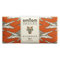 Omnom Nicaragua 73% orange wrapper with crocodile pattern and wolf logo