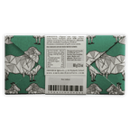 Omnom Sea Salted Almonds + Milk 45% teal white geometric sheep wrapper