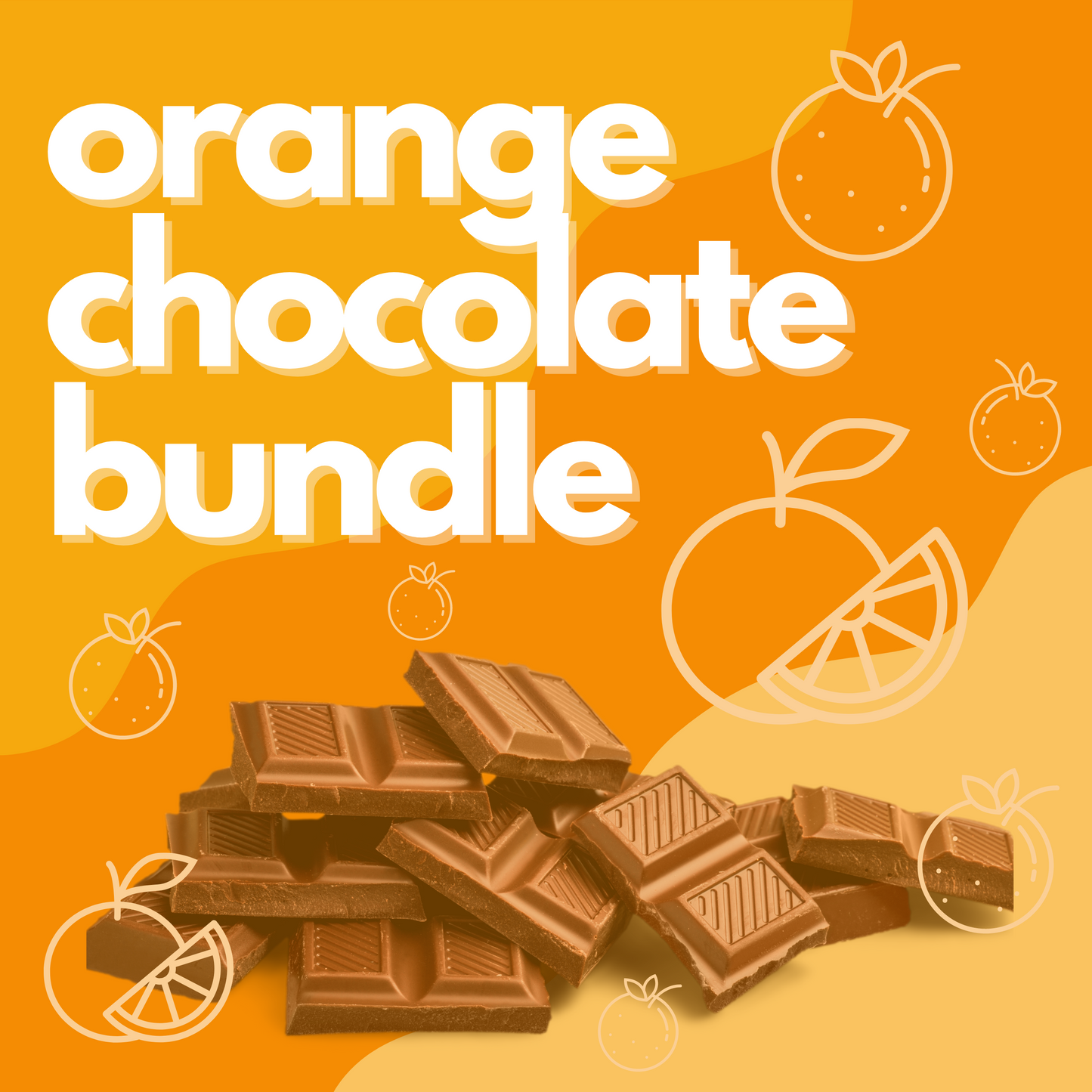 Orange Flavored Chocolate Bar Bundle