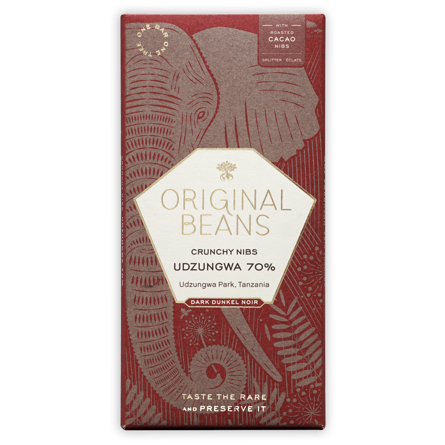 Original Beans Cru Udzungwa w/ Nibs 70%