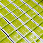 Domori Classic Pistachio Cremino Bag with bright green foil bars