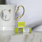 Lime green and silver Domori Classic Pistachio Cremino Bag candies
