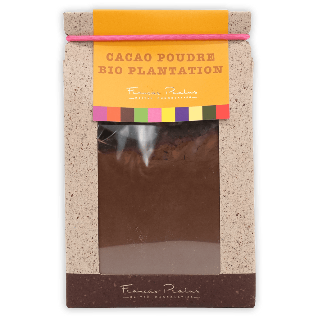 Pralus 100% Cocoa Powder: organic cacao poudre bio plantation package