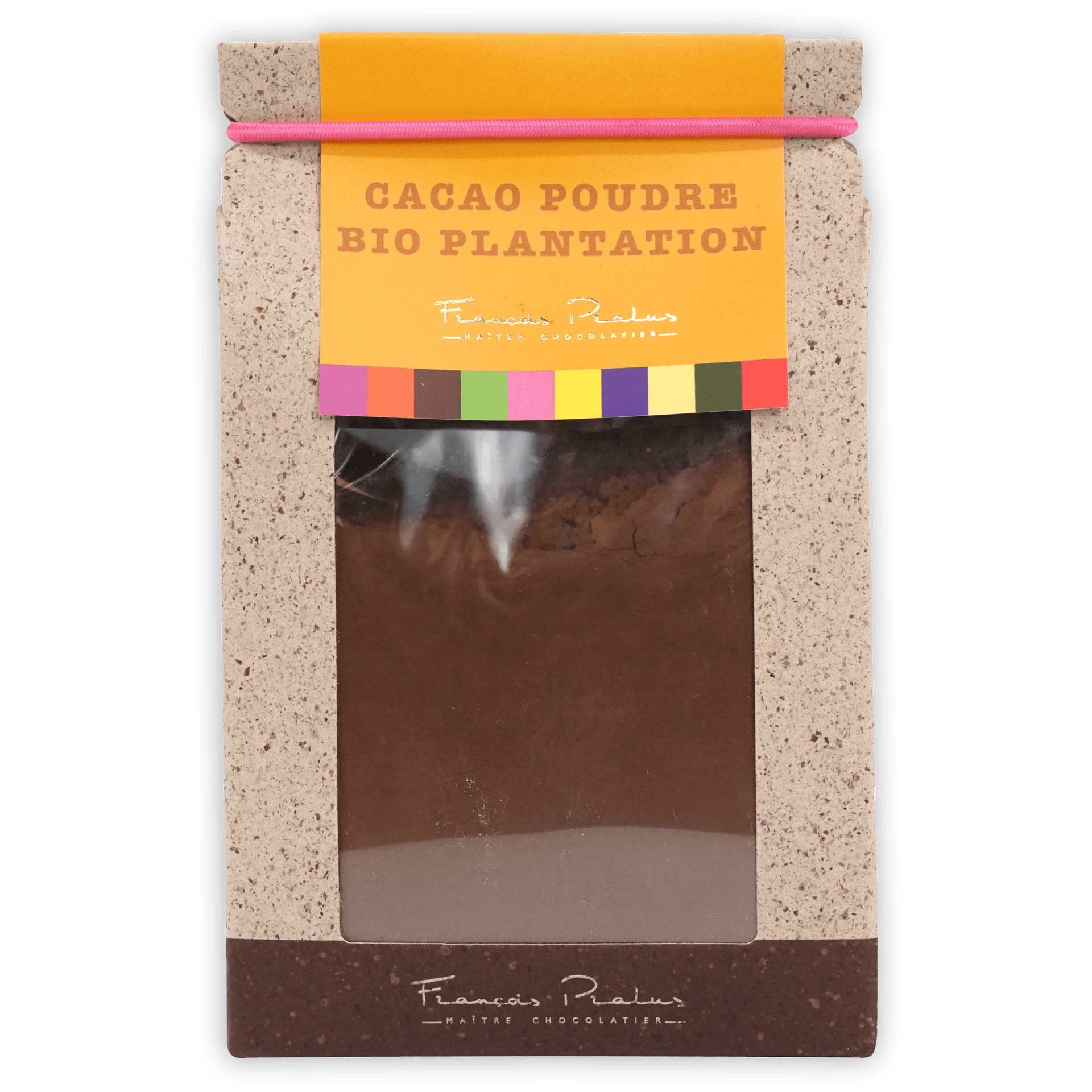 Pralus 100% Cocoa Powder: organic cacao poudre bio plantation package