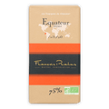 Pralus Ecuador 75% Equateur Arriba beige orange striped wrapper