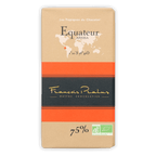Pralus Ecuador 75% Equateur Arriba beige orange striped wrapper
