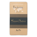 Pralus Fortissima 80% dark chocolate bar in beige brown gold wrapper