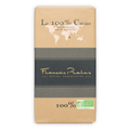 Pralus Le 100% Madagascar dark chocolate bar in beige and gray wrap