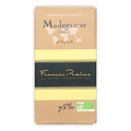 Pralus Madagascar 75% criollo dark chocolate bar with tan wrapper