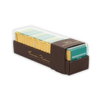 Pralus Napolitans Organic Vintages with Poulenc Madagascar 75% dark chocolate bars in gold foil