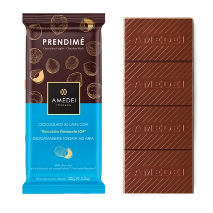 Amedei Prendimé Milk Chocolate w/ Hazelnuts 150g