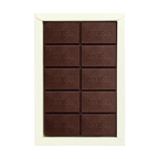 Amedei Prendime dark chocolate bar with almonds 66% and anedai embossed squares