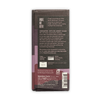 Raaka 100% Cacao Chocolate bar, dark brown and purple wrapped, organic single-origin from Tanzania