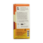 Back of Raaka Banana Foster 66% chocolate bar wrapper with ingredients