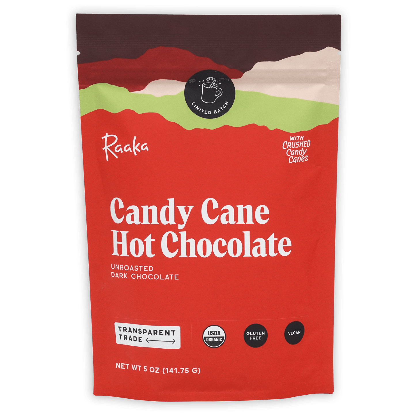 Raaka Candy Cane Hot Chocolate (Seasonal)