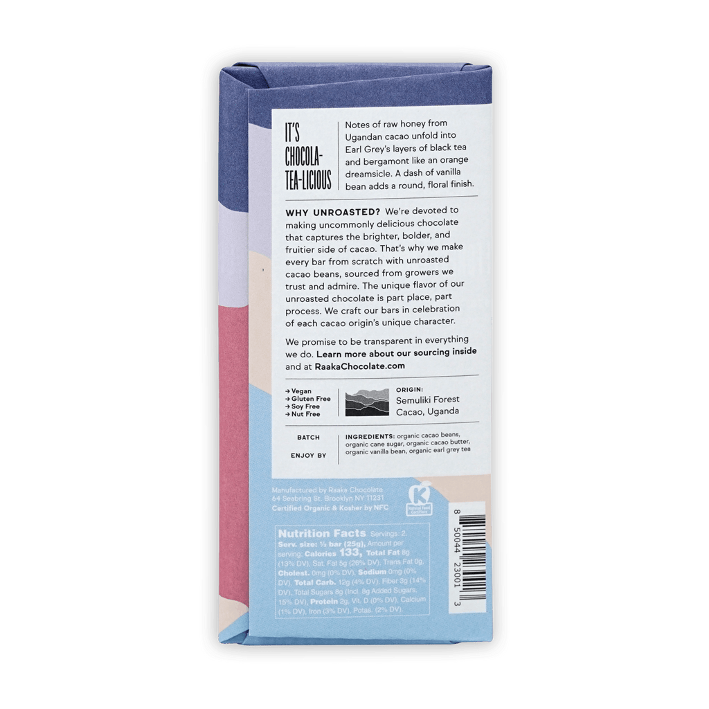 Raaka Earl Grey Chocolate 70% (Limited Edition)