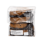 Ranger Chocolate Hazelnut Biscotti: 3 cookies in clear bag