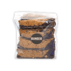 Ranger Chocolate Hazelnut Biscotti: 4 chocolate-covered slices in clear bag