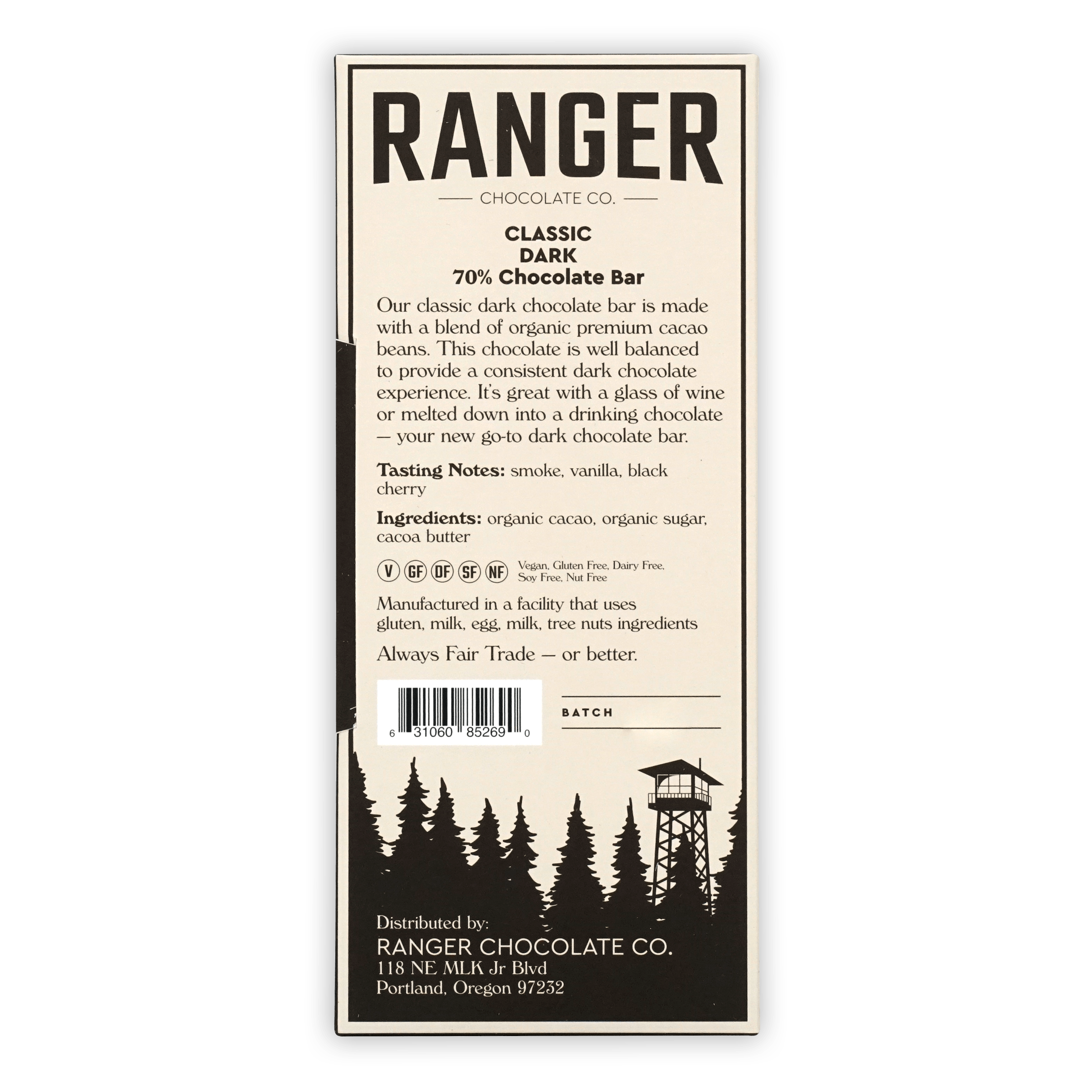 Ranger Classic Dark Chocolate 70% by Ranger Chocolate Co