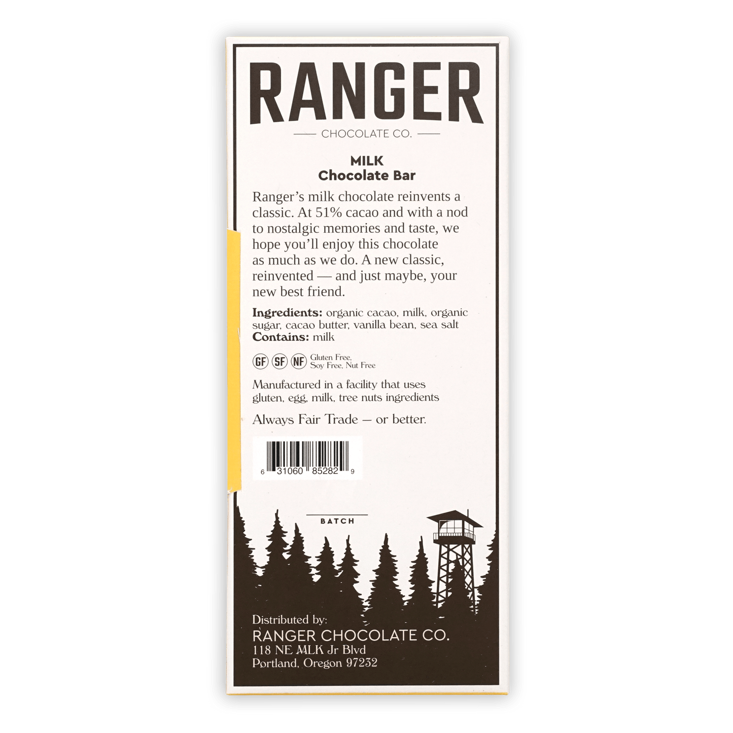 Ranger Milk Chocolate 51% product displaying Ranger Chocolate Co