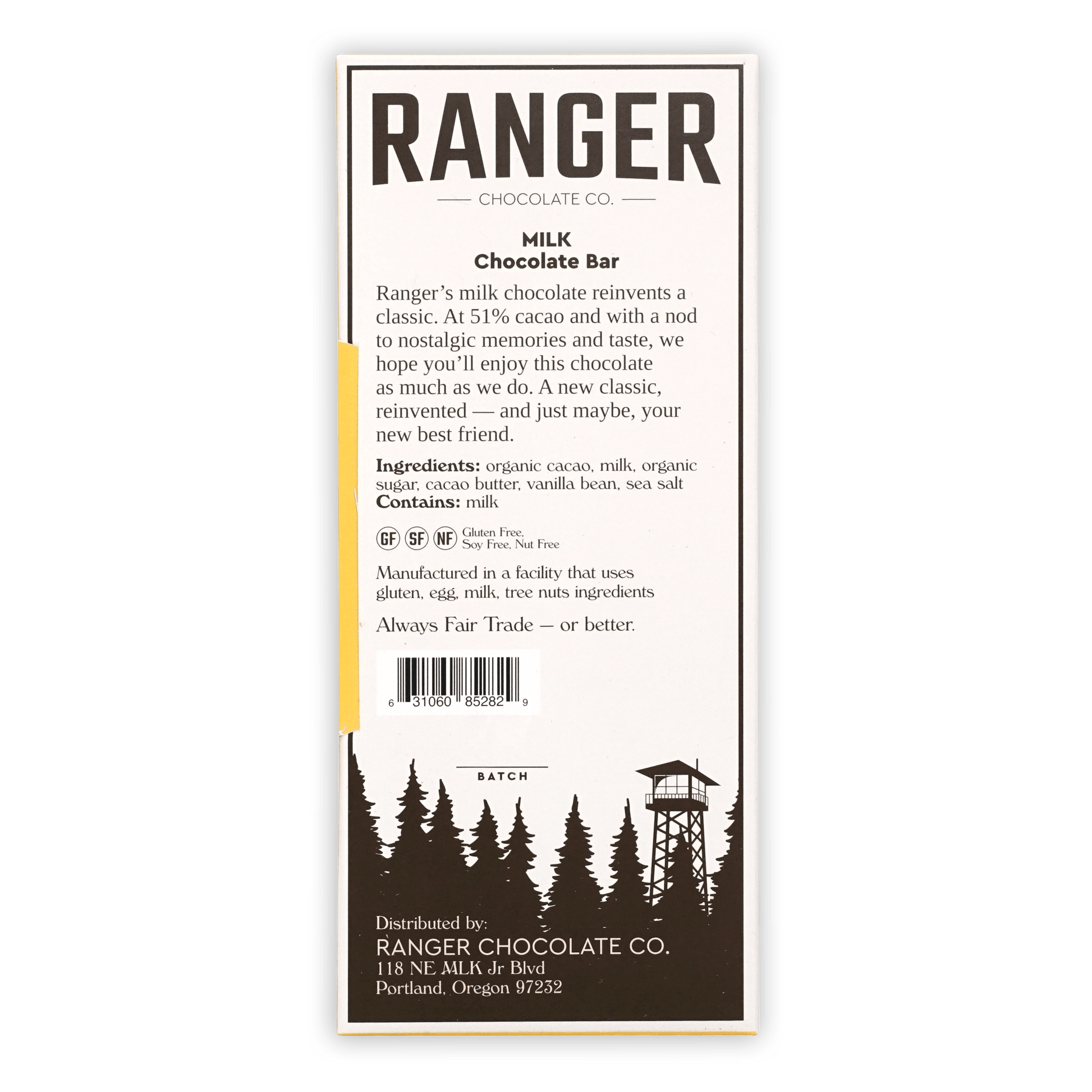 Ranger Milk Chocolate 51% product displaying Ranger Chocolate Co