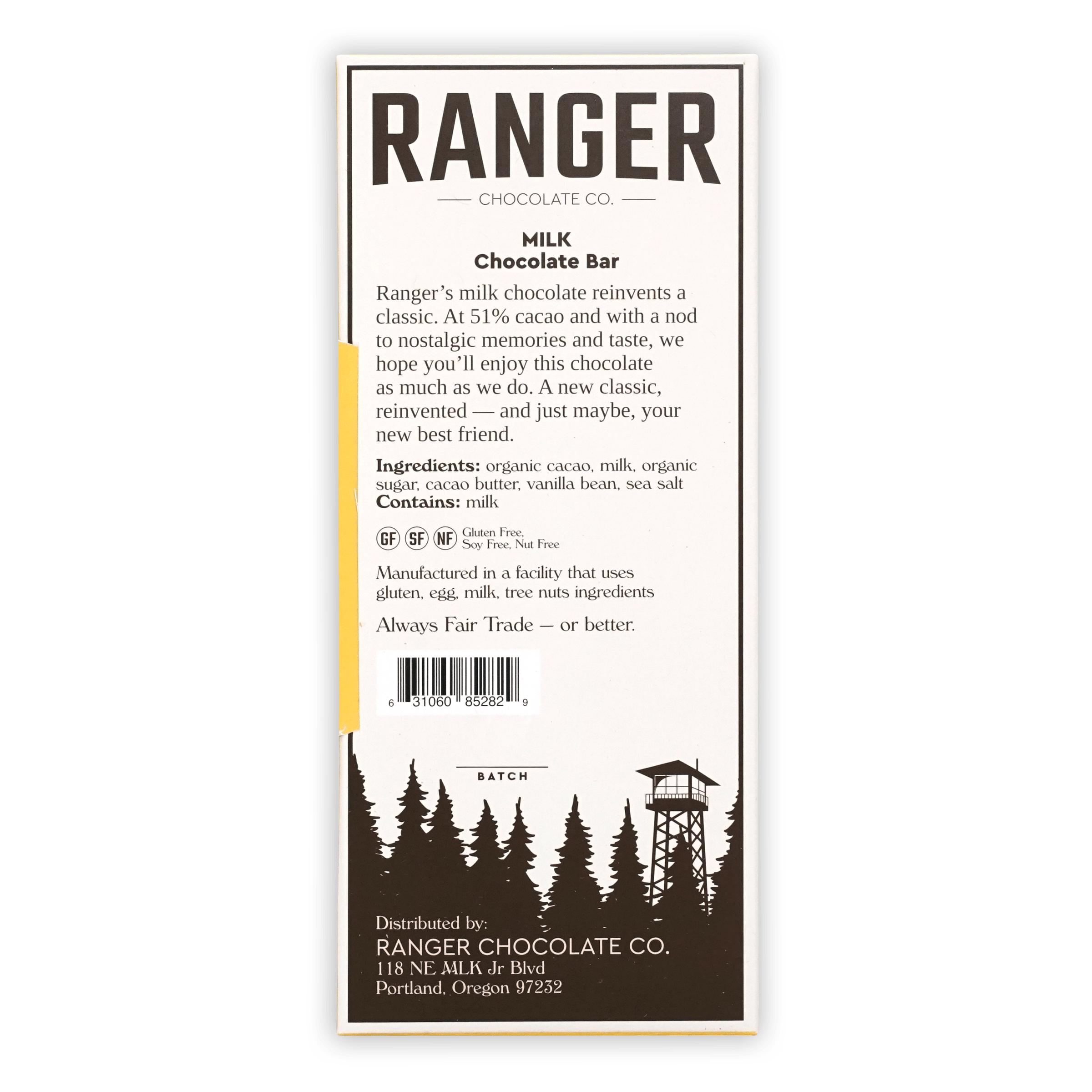 Ranger Milk Chocolate 51% product displaying Ranger Chocolate Co
