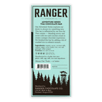 Ranger Dark Thai Chocolate Bar in light blue and dark brown packaging