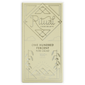 Ritual One Hundred Percent 100% cream chocolate bar with geometric silver design