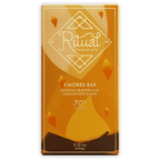 Ritual S’Mores Bar 70%: golden-orange wrapped 70% cacao chocolate bar with geometric design