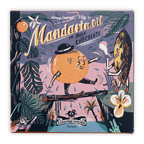 Rózsavölgyi Csokoládé milk chocolate mandarins with cartoon orange dancing on log
