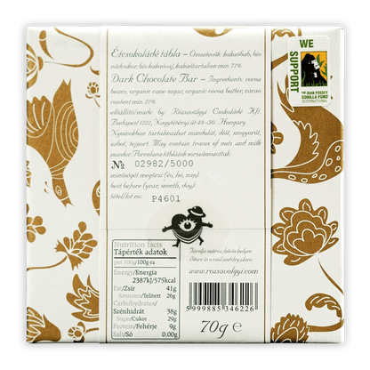 Rózsavölgyi Csokoládé Porcelana 71%