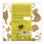 Rózsavölgyi Csokoládé white chocolate bar wrapper back with Hungarian-English ingredients