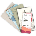 Raaka pink sea salt unroasted dark chocolate bar in Best of Salt Bundle