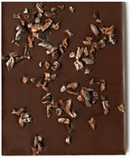 Soma Abstract Chocolate Science 75% dark chocolate bar with cacao nibs