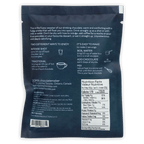 Soma Drinking Chocolate Dark Side of the Mug dark blue pouch back with nutrition info