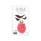 Soma Mini Raspberry Bar with pink raspberry and chocolate drizzle