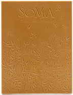 Soma Twinkle Bar: golden-brown caramel chocolate with salt, floral bird emboss