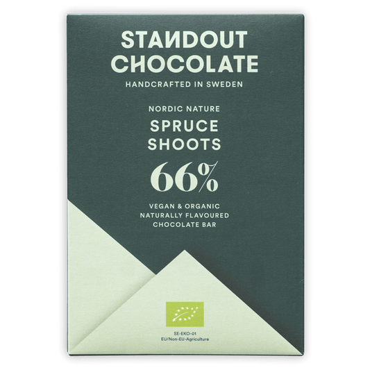 Standout Chocolate Nordic Nature Spruce Shoots 66%