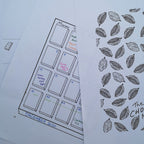 Black-and-white Dec 2020 calendar page in The Chocolate Notebook with cacao pods