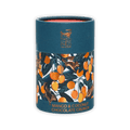 Theo & Philo Mango Coconut Chocolate Crunch 65% teal can with mango squirrel art