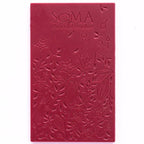 Soma Mini Raspberry Bar with rich red chocolate and floral embossed design