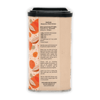 Valrhona 100% cocoa powder tin back with truffle recipe and botanical pattern