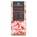 Valrhona Grand Cru Guanaja 70% dark chocolate bar with floral wrapper