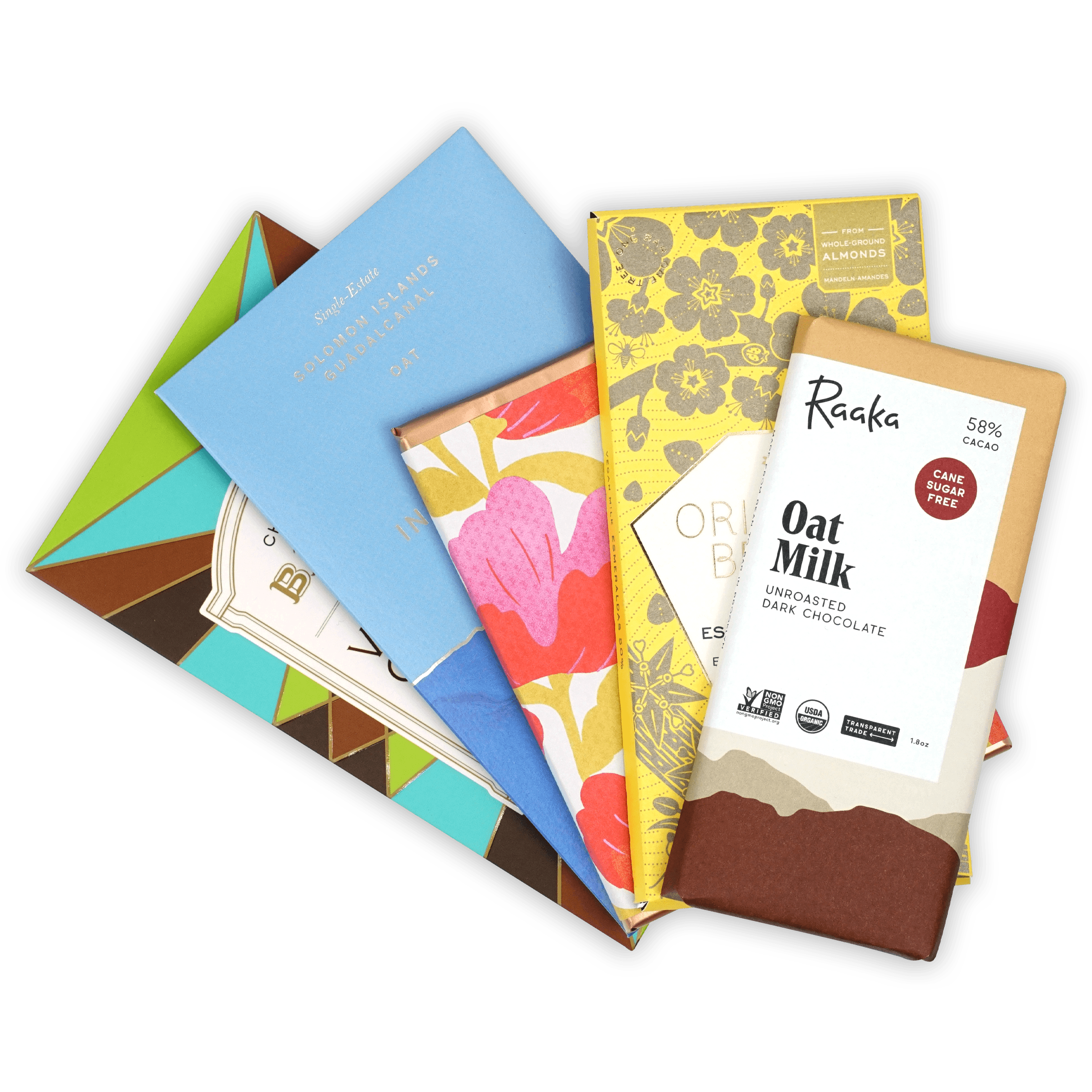 Raaka unroasted oat milk dark chocolate bar in Vegan Milk Bundle