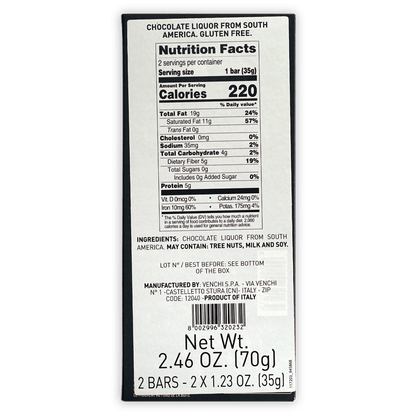 Venchi Sud America Chocolate 100%