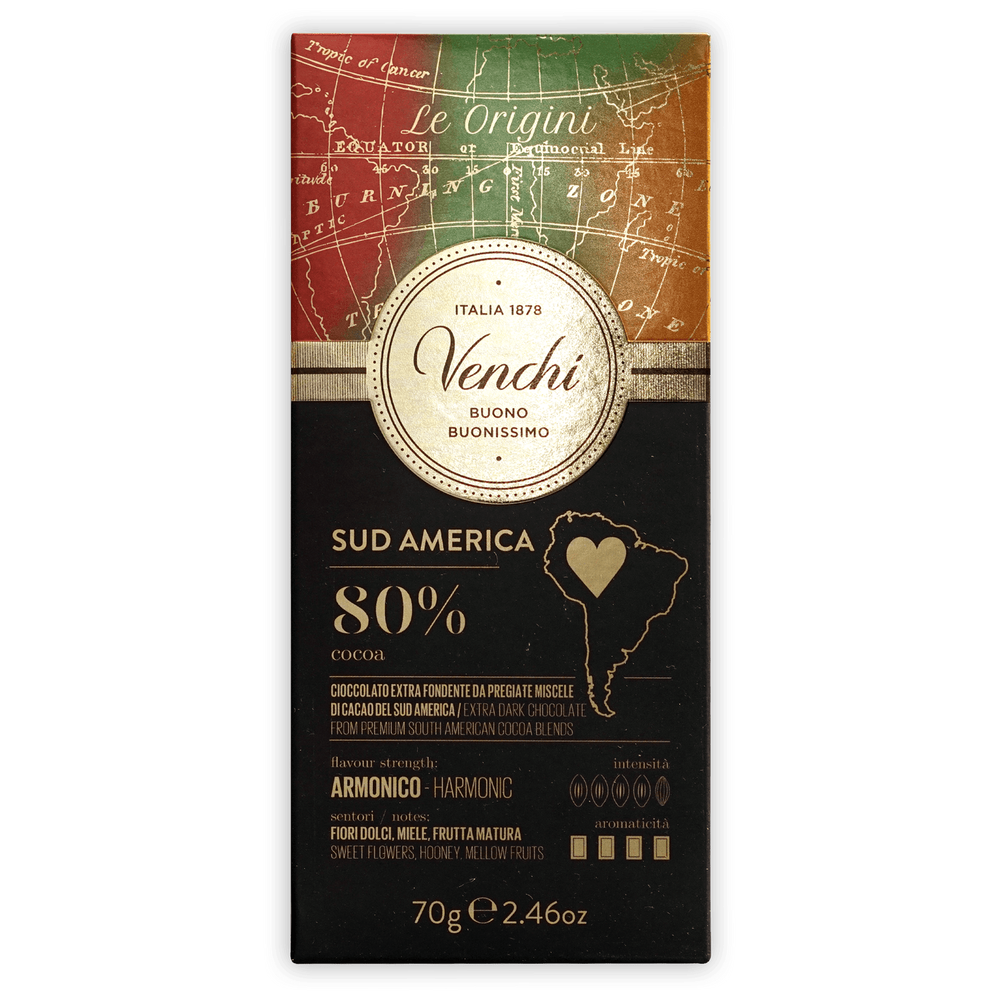 Venchi Sud (South) America Chocolate 80%