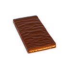 Zotter Butter Caramel 50% filled milk chocolate bar with glossy ridges